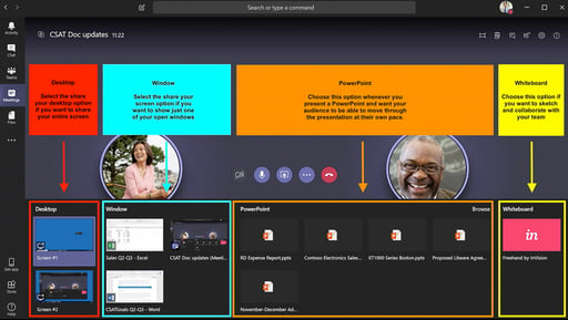 How to share your screen and PowerPoint in Microsoft Teams